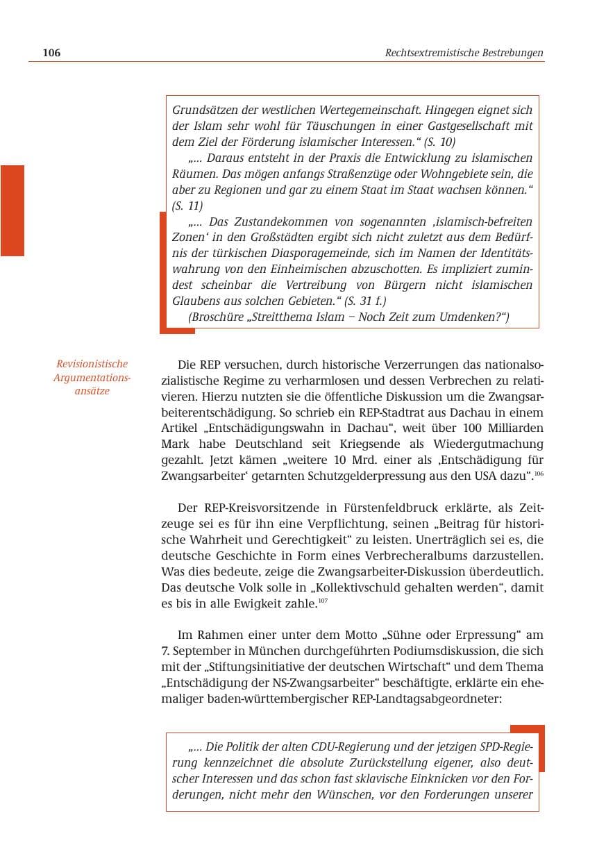 Seite 107 des Verfassungsschutzbericht 2001 Bund