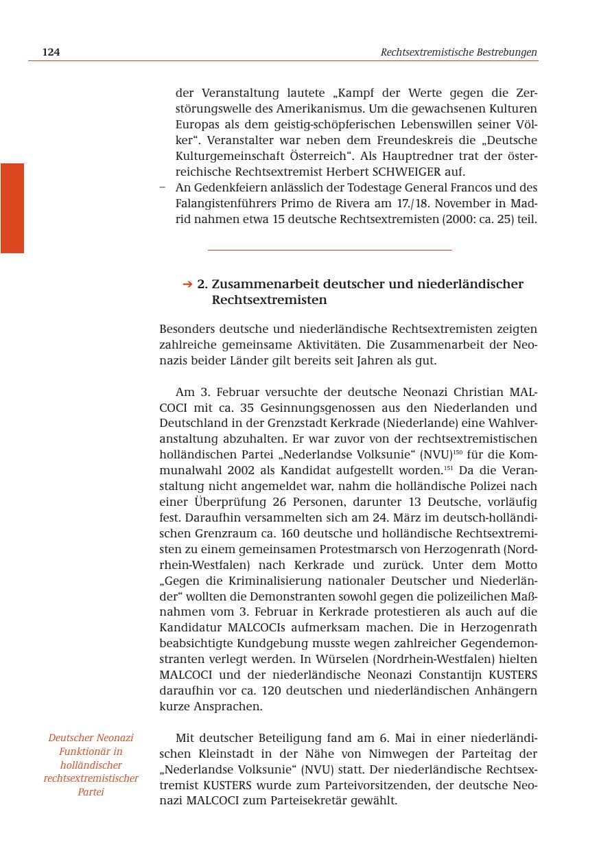 Seite 125 des Verfassungsschutzbericht 2001 Bund