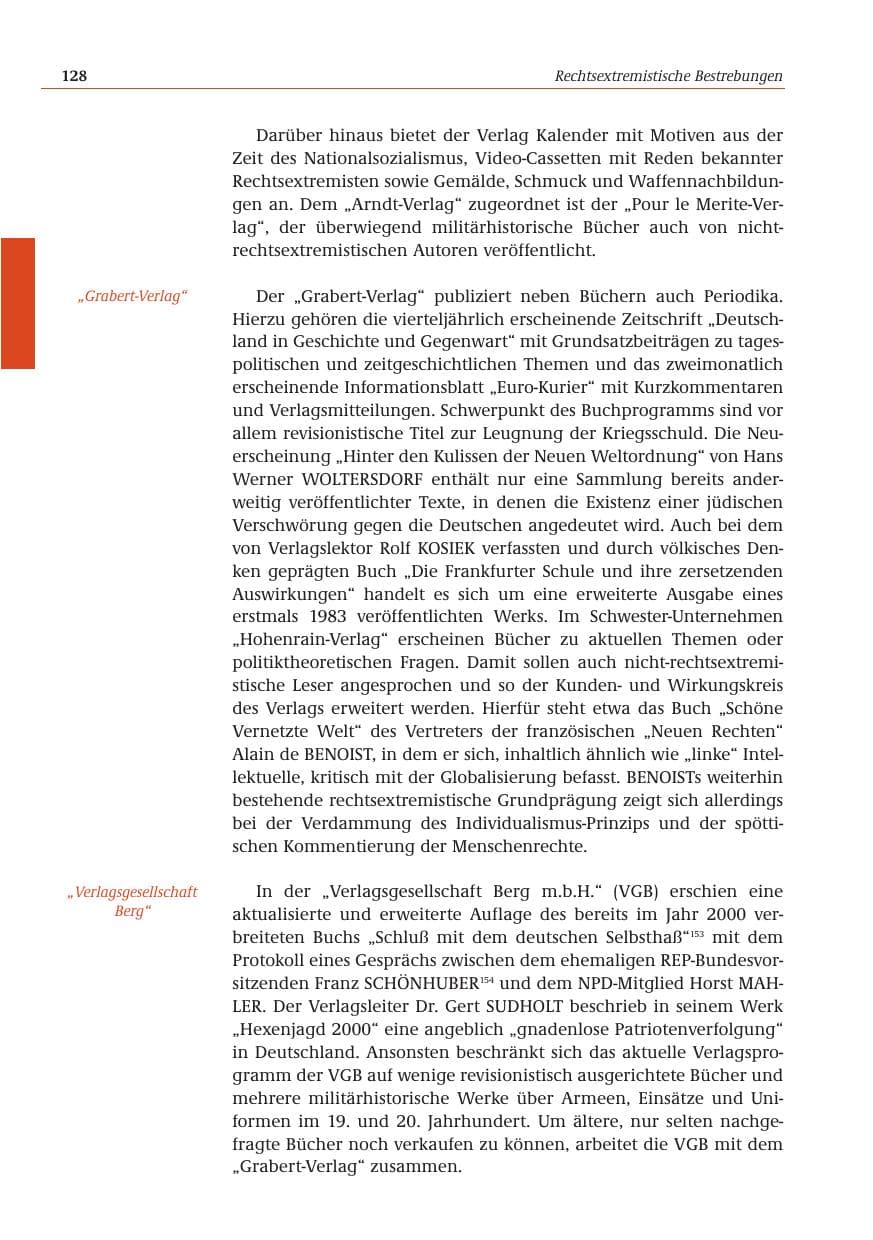 Seite 129 des Verfassungsschutzbericht 2001 Bund