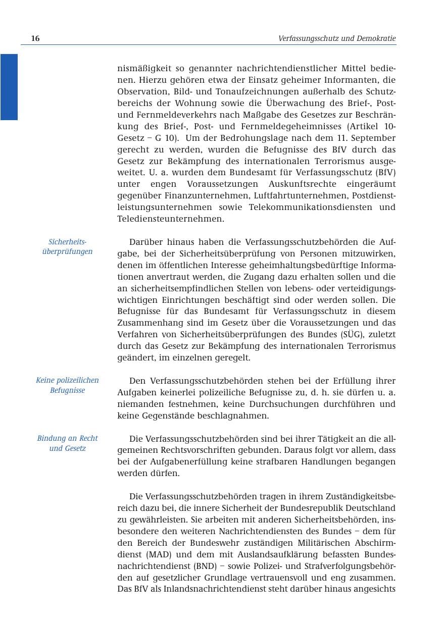 Seite 17 des Verfassungsschutzbericht 2001 Bund