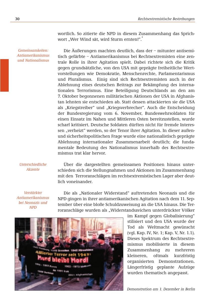 Seite 31 des Verfassungsschutzbericht 2001 Bund