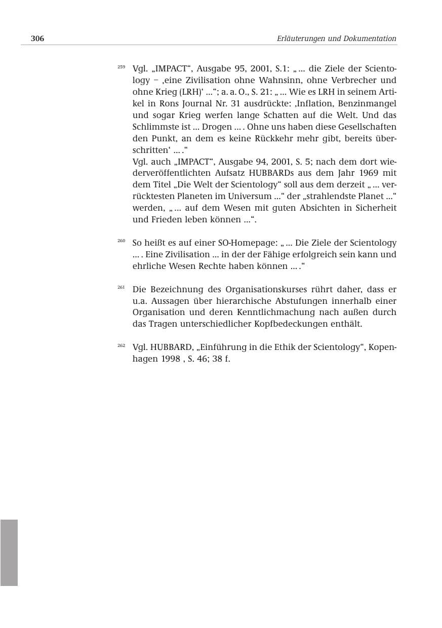 Seite 307 des Verfassungsschutzbericht 2001 Bund