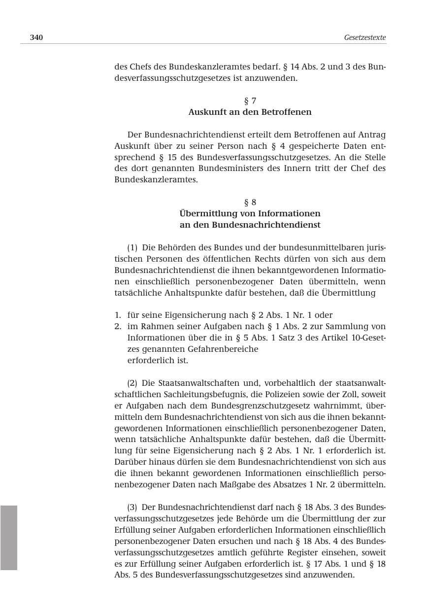 Seite 341 des Verfassungsschutzbericht 2001 Bund