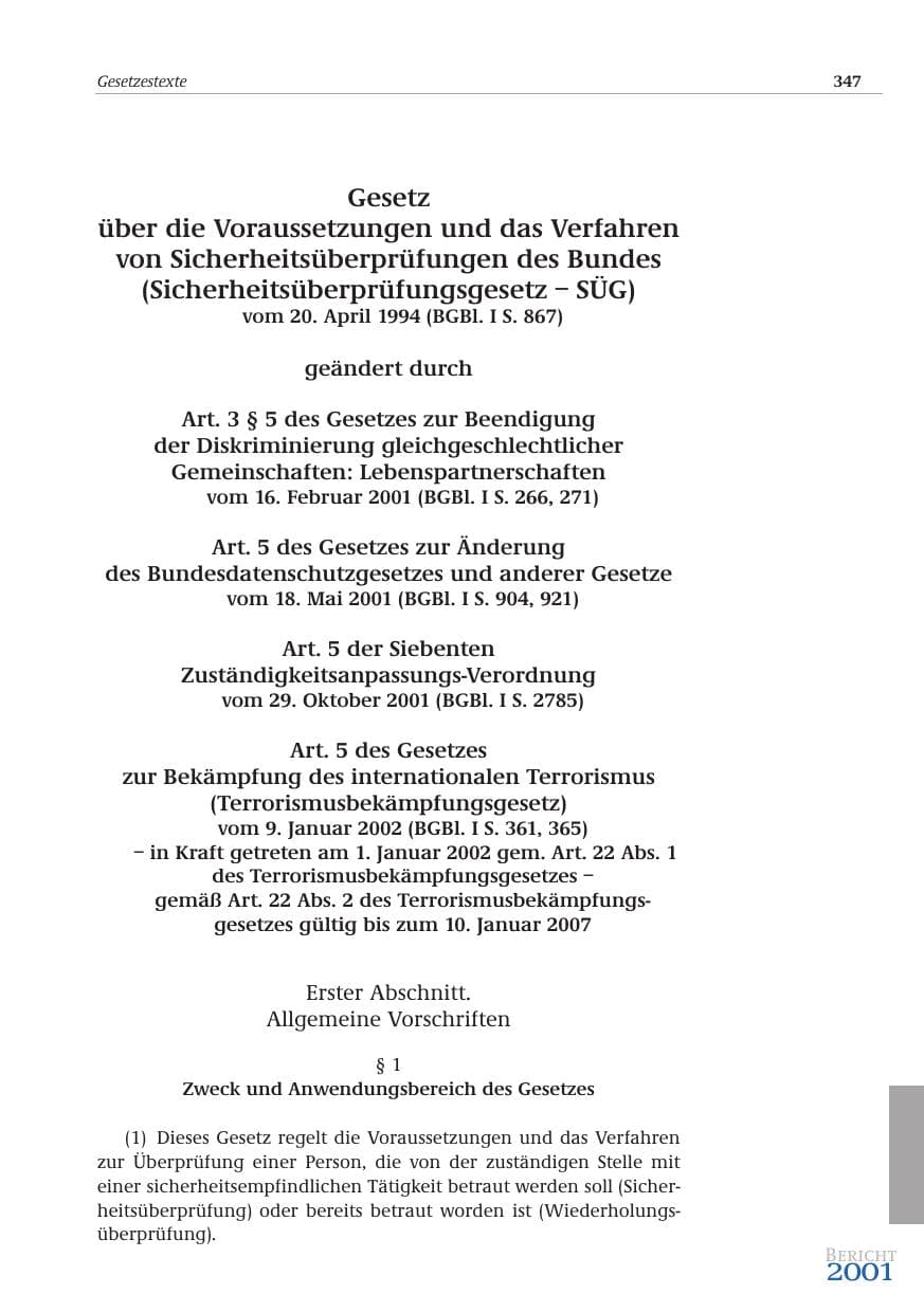 Seite 348 des Verfassungsschutzbericht 2001 Bund