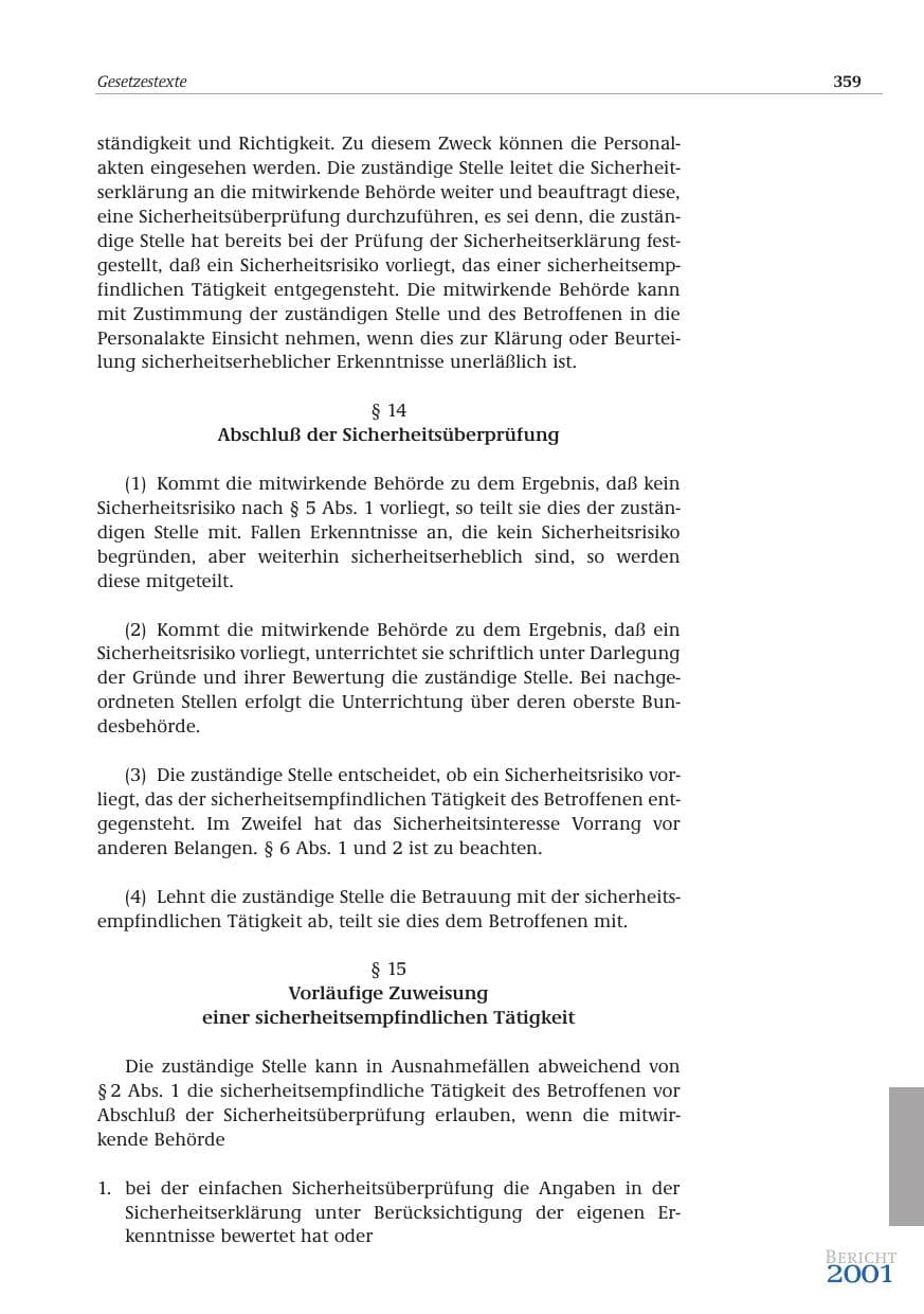 Seite 360 des Verfassungsschutzbericht 2001 Bund