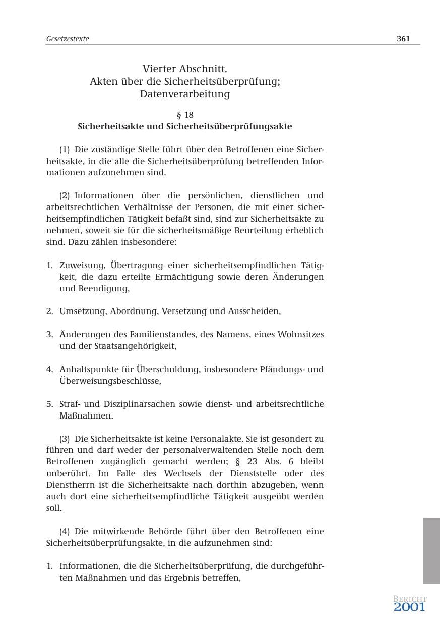 Seite 362 des Verfassungsschutzbericht 2001 Bund