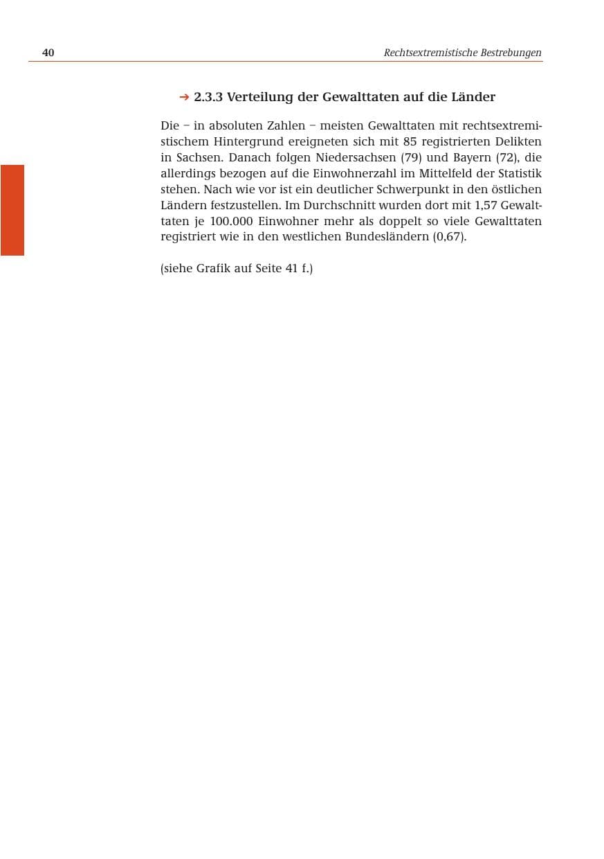 Seite 41 des Verfassungsschutzbericht 2001 Bund