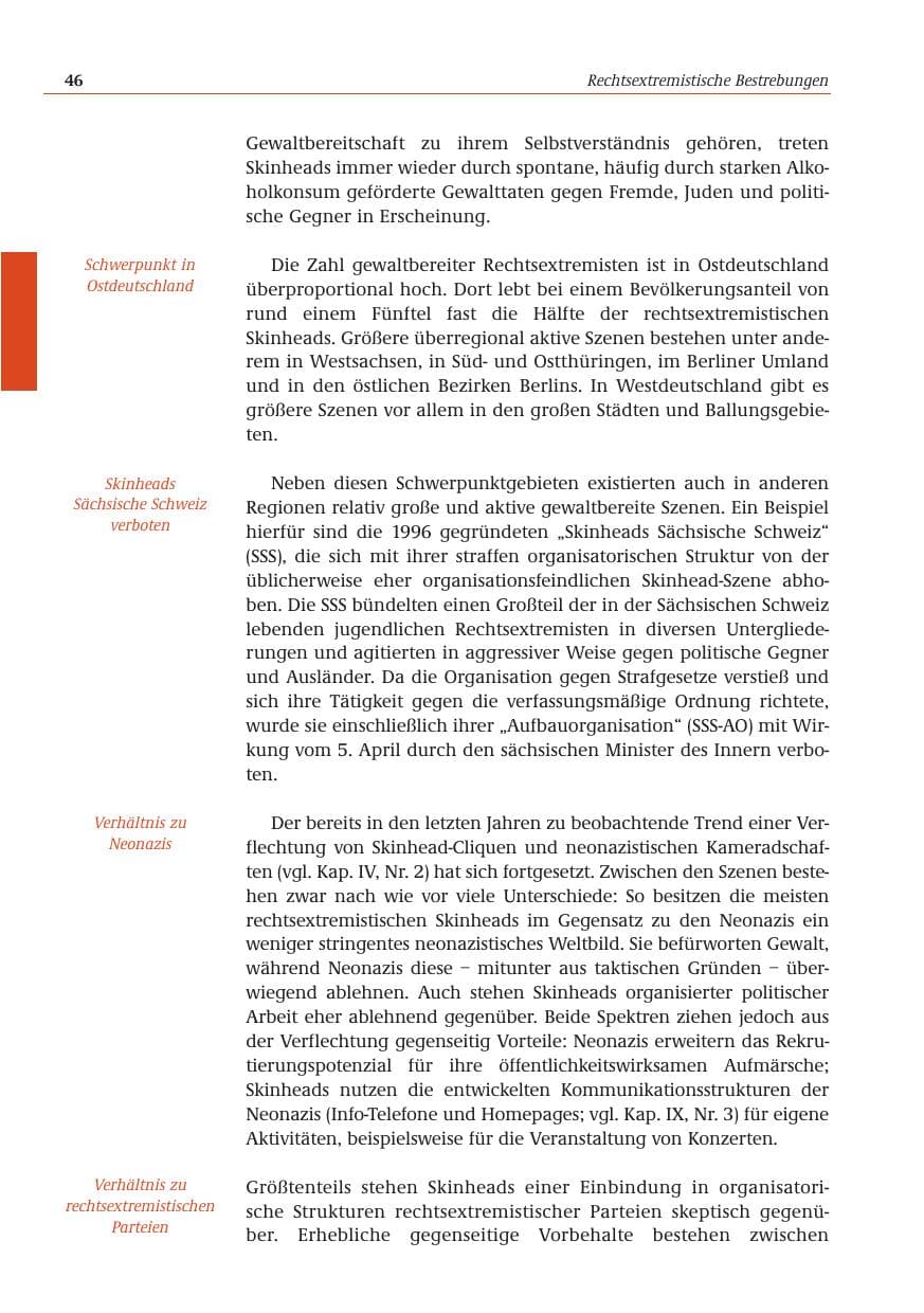 Seite 47 des Verfassungsschutzbericht 2001 Bund