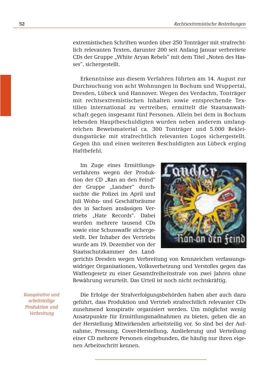 Seite 53 des Verfassungsschutzbericht 2001 Bund