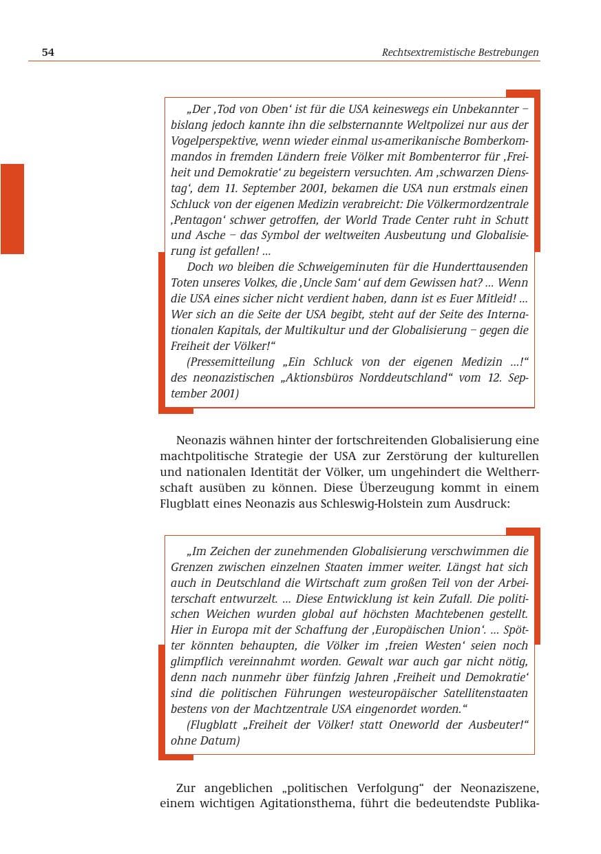 Seite 55 des Verfassungsschutzbericht 2001 Bund