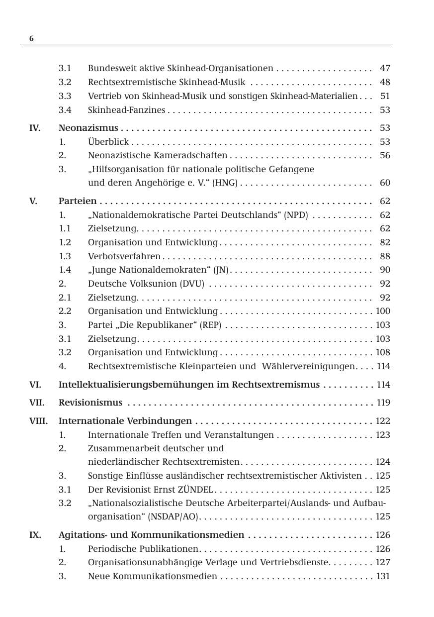 Seite 7 des Verfassungsschutzbericht 2001 Bund