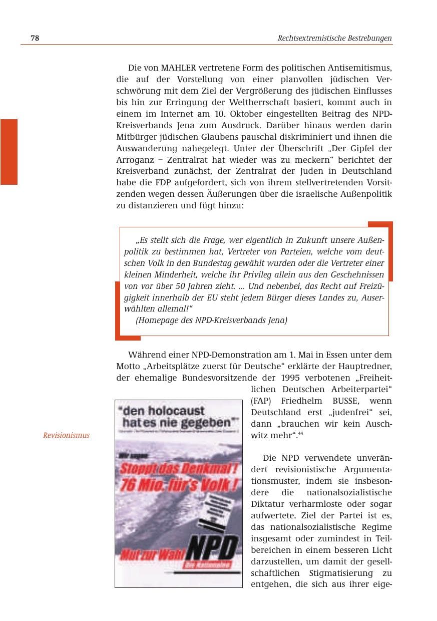 Seite 79 des Verfassungsschutzbericht 2001 Bund