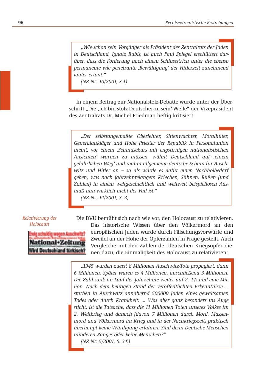 Seite 97 des Verfassungsschutzbericht 2001 Bund