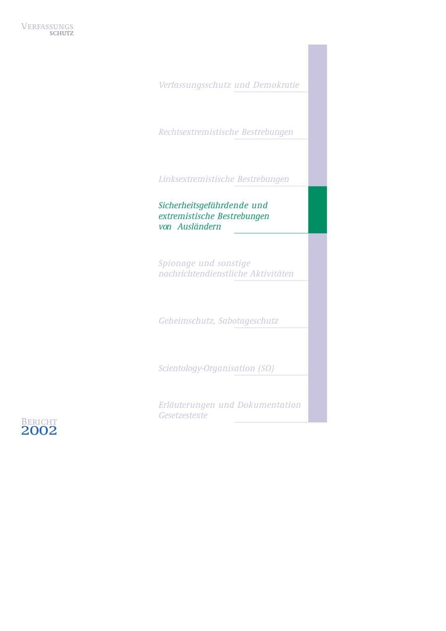 Seite 164 des Verfassungsschutzbericht 2002 Bund