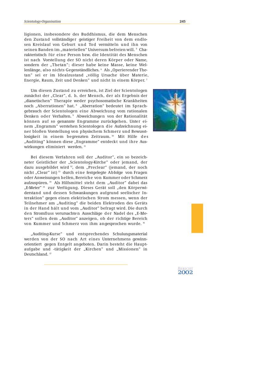 Seite 246 des Verfassungsschutzbericht 2002 Bund