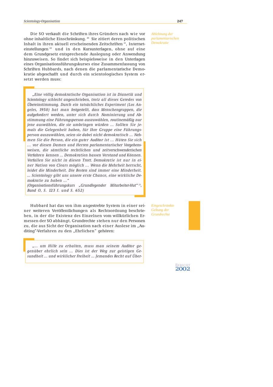 Seite 248 des Verfassungsschutzbericht 2002 Bund
