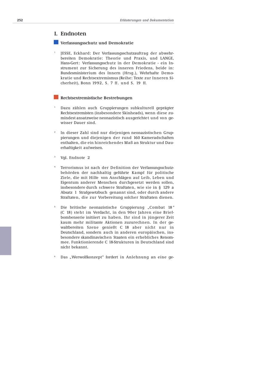 Seite 253 des Verfassungsschutzbericht 2002 Bund