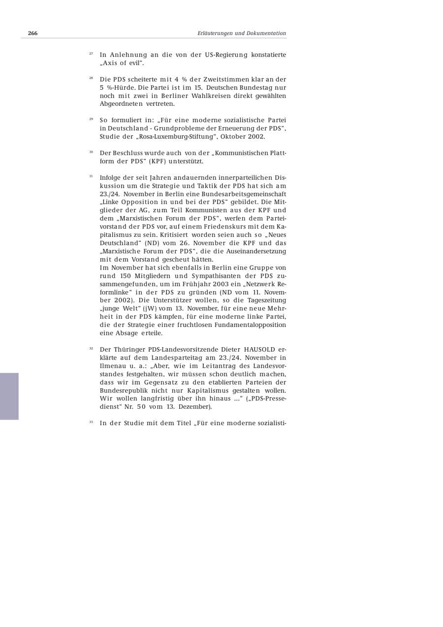 Seite 267 des Verfassungsschutzbericht 2002 Bund