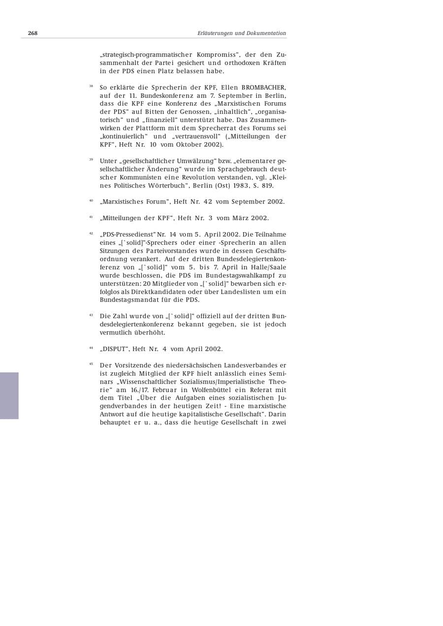 Seite 269 des Verfassungsschutzbericht 2002 Bund