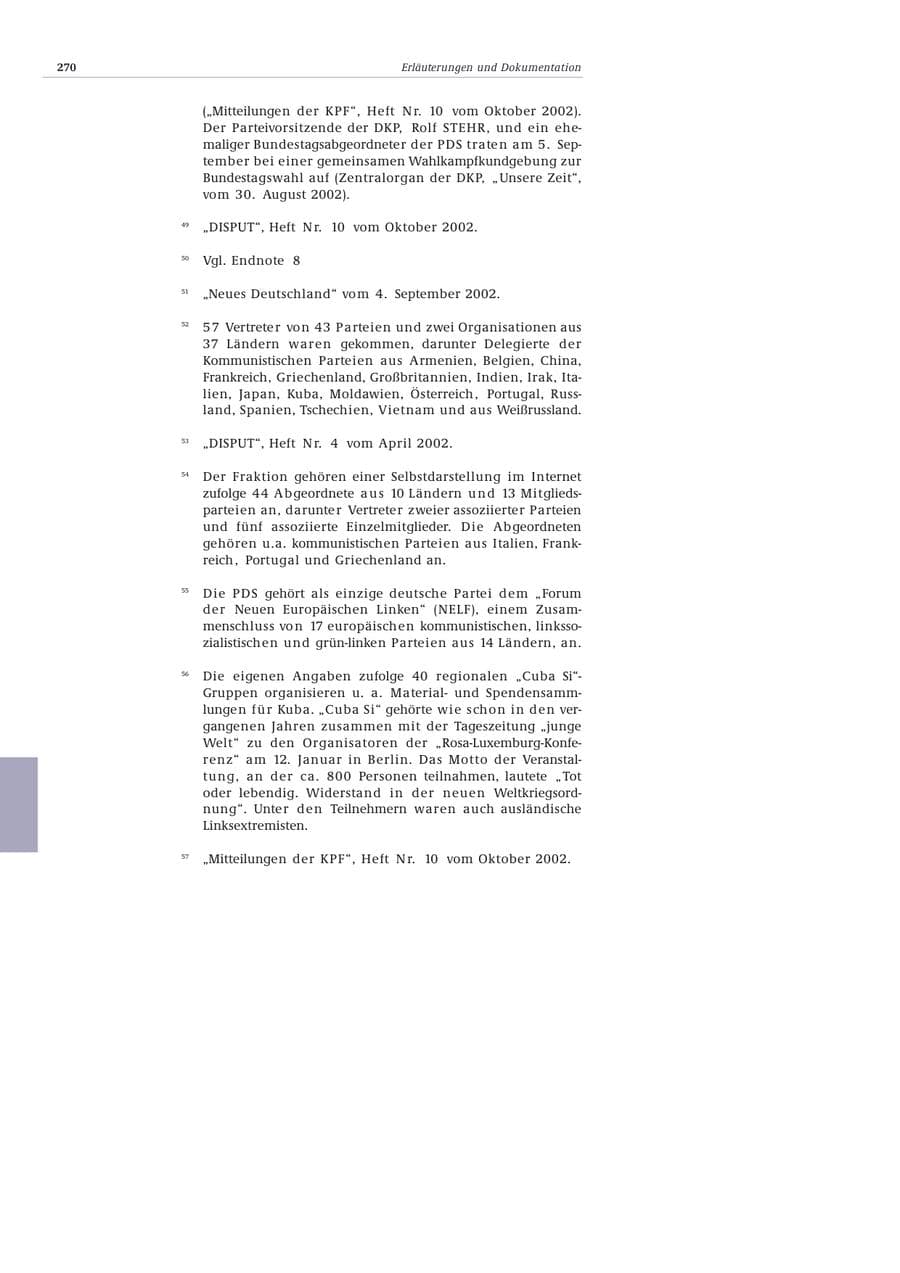 Seite 271 des Verfassungsschutzbericht 2002 Bund