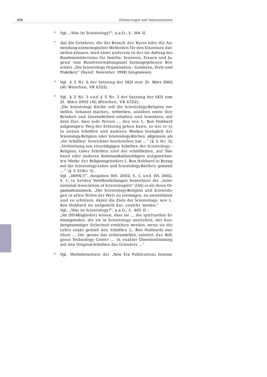 Seite 277 des Verfassungsschutzbericht 2002 Bund