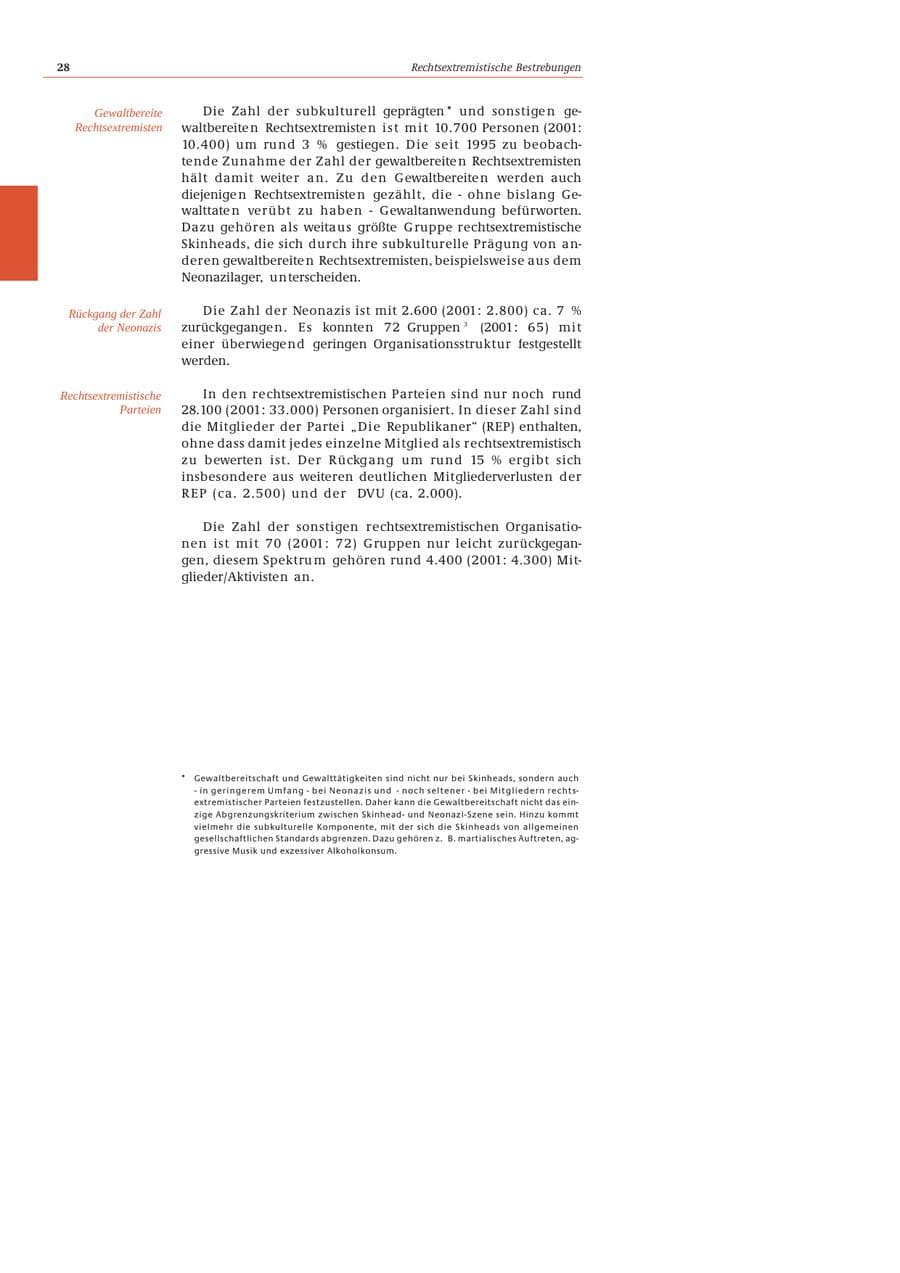 Seite 29 des Verfassungsschutzbericht 2002 Bund