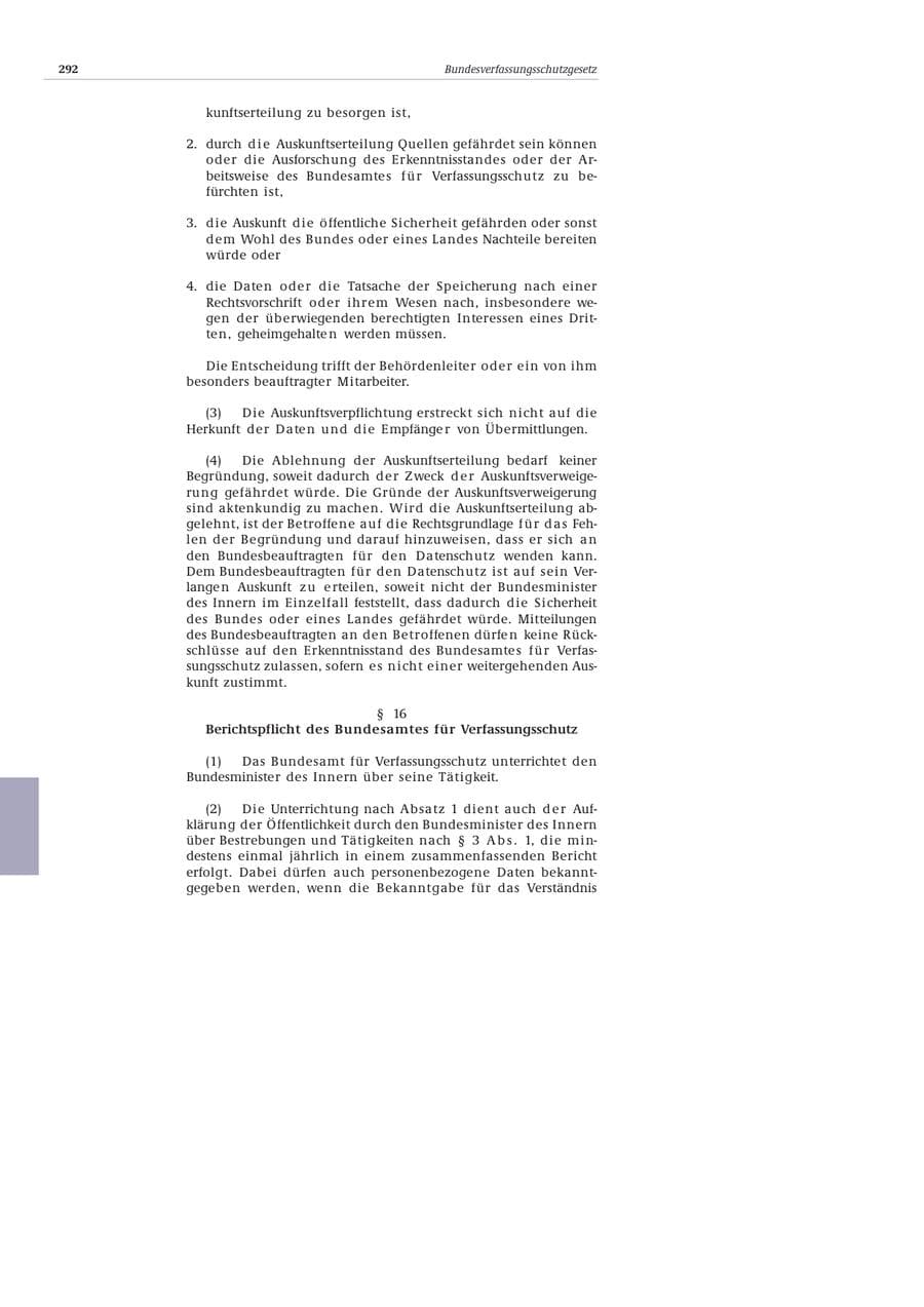 Seite 293 des Verfassungsschutzbericht 2002 Bund