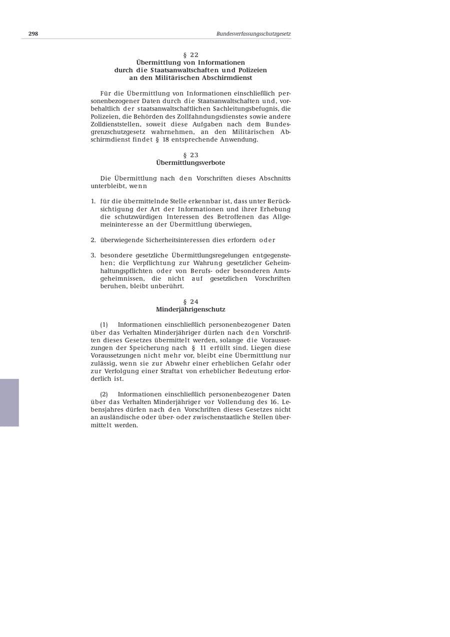 Seite 299 des Verfassungsschutzbericht 2002 Bund