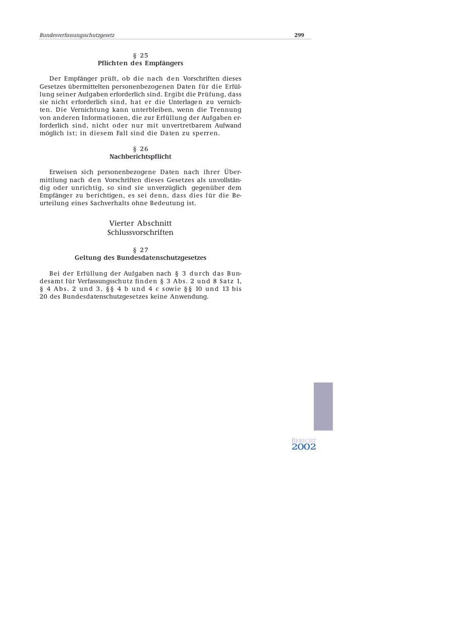 Seite 300 des Verfassungsschutzbericht 2002 Bund