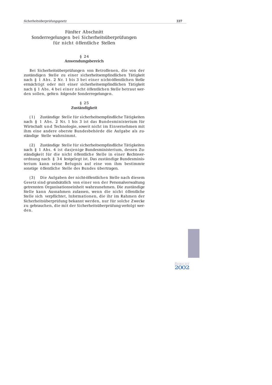 Seite 338 des Verfassungsschutzbericht 2002 Bund