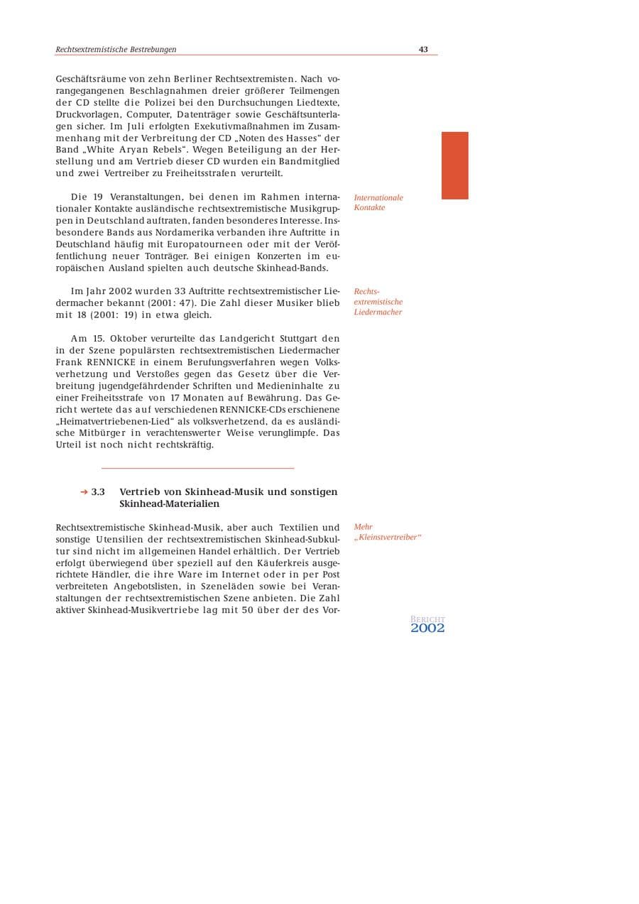 Seite 44 des Verfassungsschutzbericht 2002 Bund