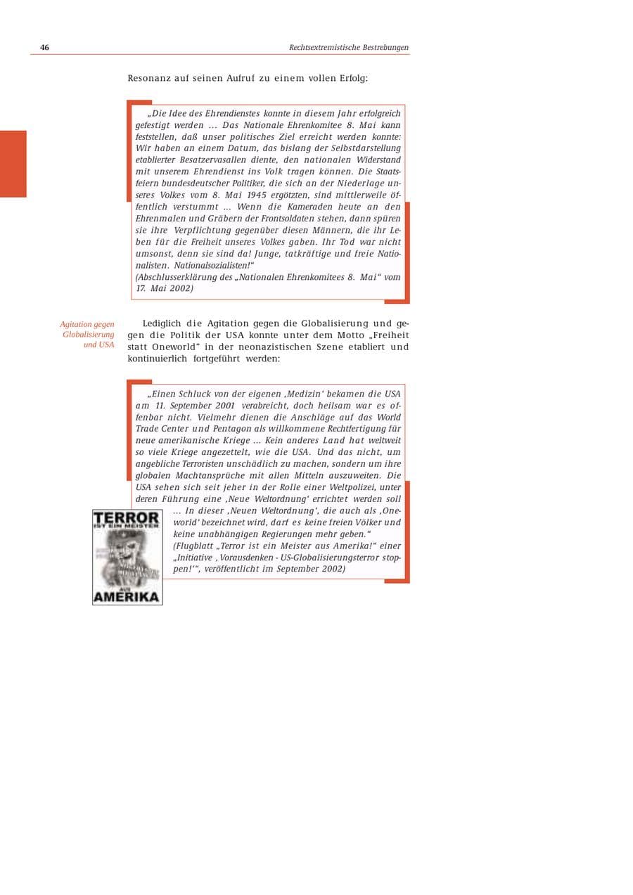 Seite 47 des Verfassungsschutzbericht 2002 Bund