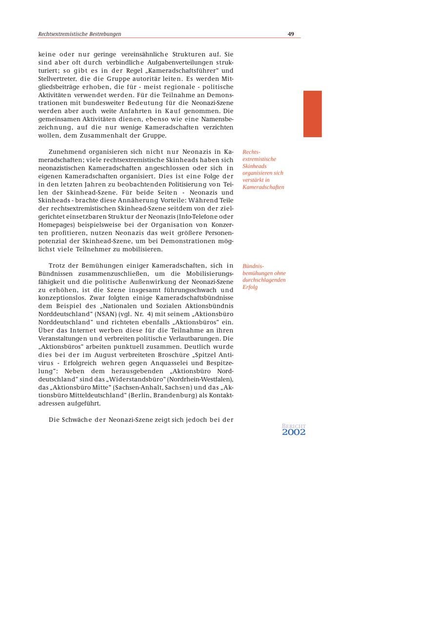Seite 50 des Verfassungsschutzbericht 2002 Bund
