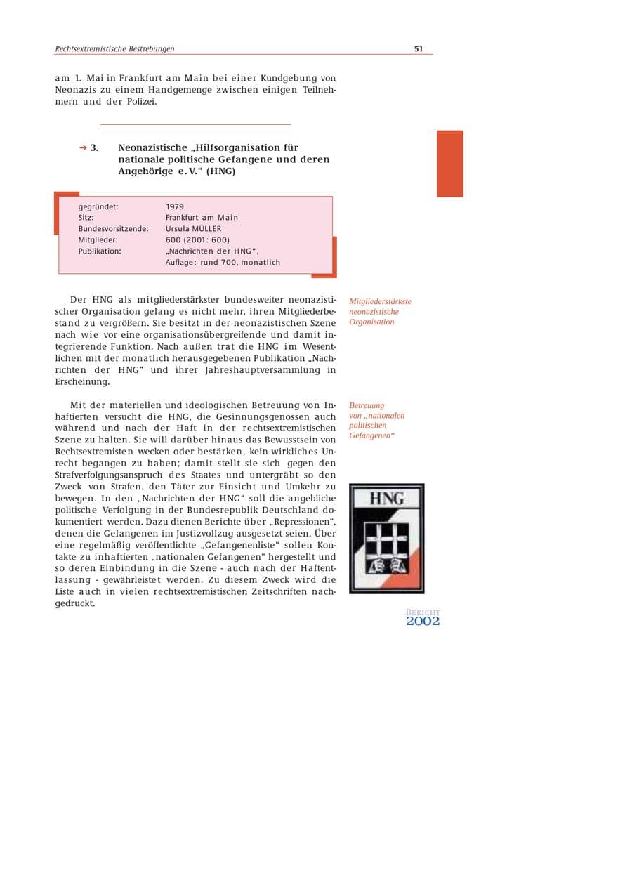 Seite 52 des Verfassungsschutzbericht 2002 Bund