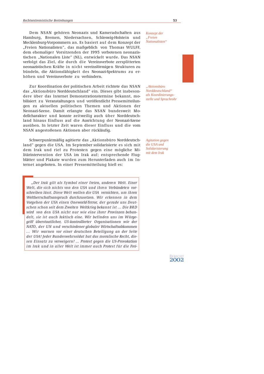 Seite 54 des Verfassungsschutzbericht 2002 Bund