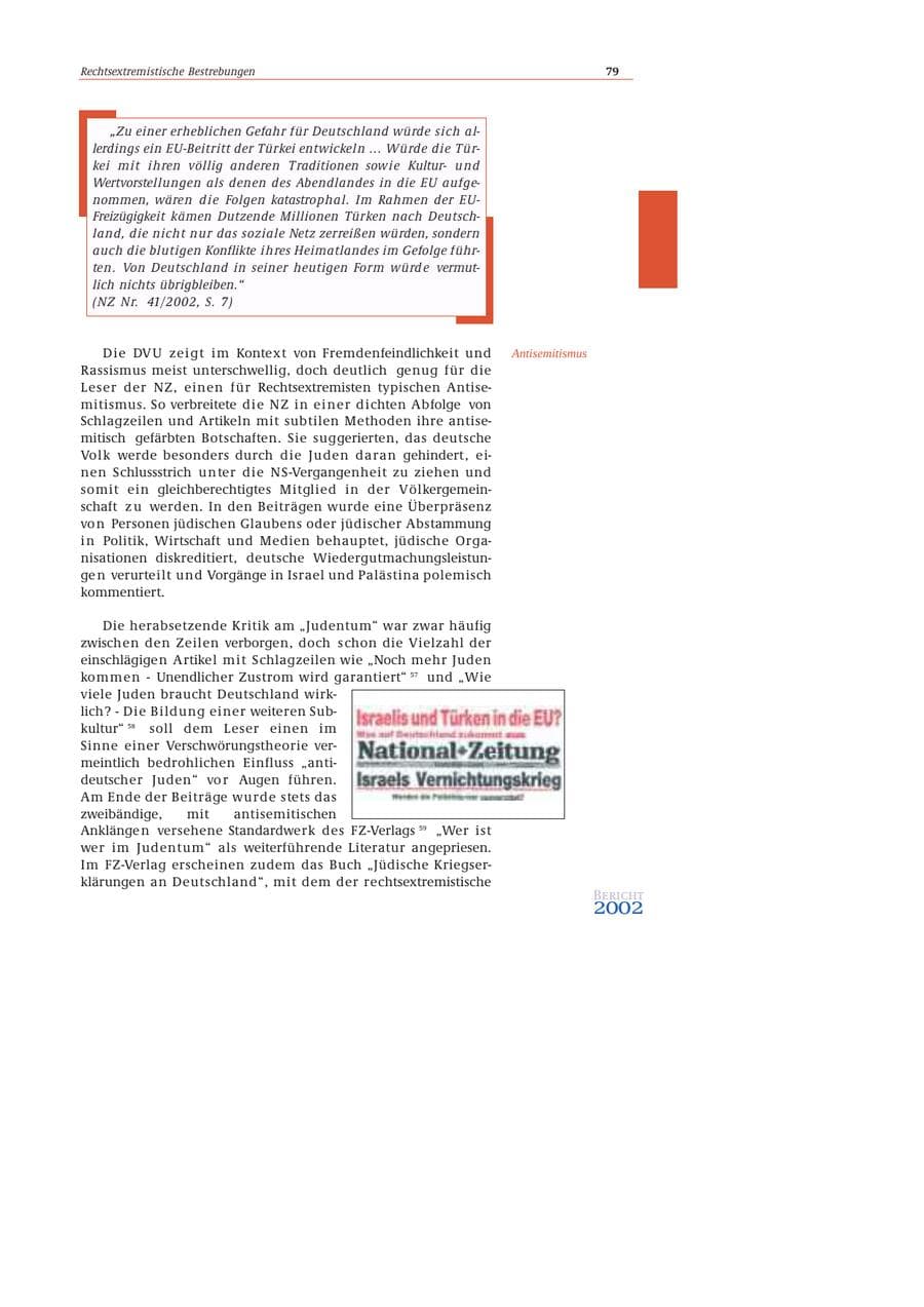 Seite 80 des Verfassungsschutzbericht 2002 Bund