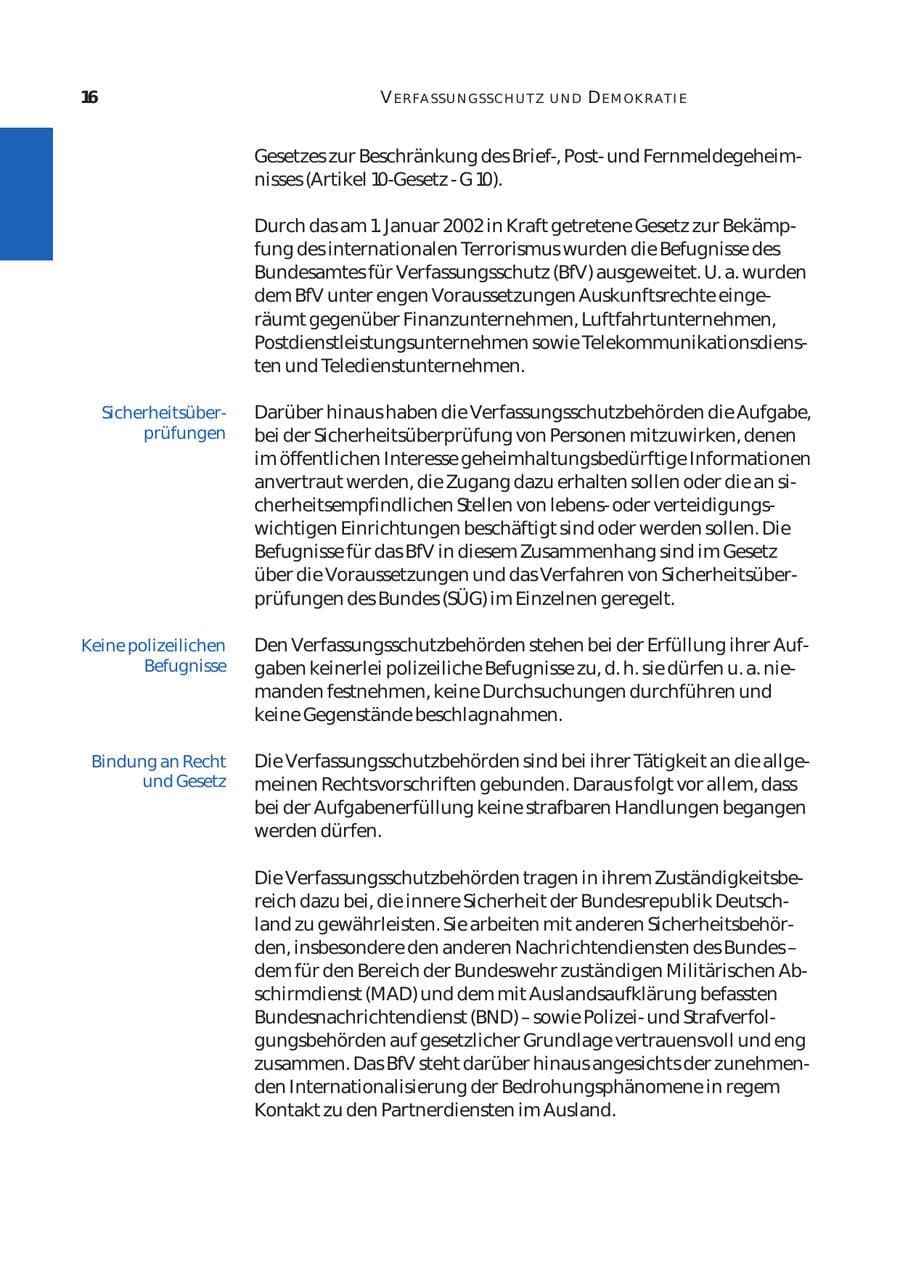 Seite 17 des Verfassungsschutzbericht 2003 Bund
