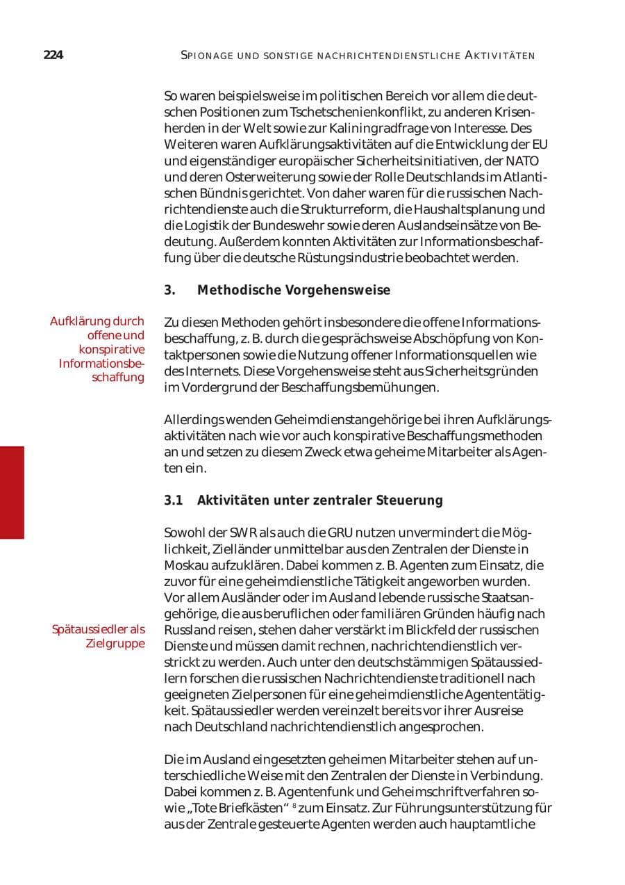 Seite 225 des Verfassungsschutzbericht 2003 Bund