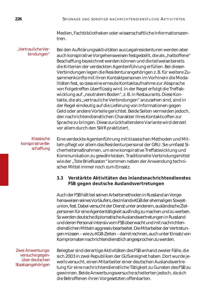 Seite 227 des Verfassungsschutzbericht 2003 Bund