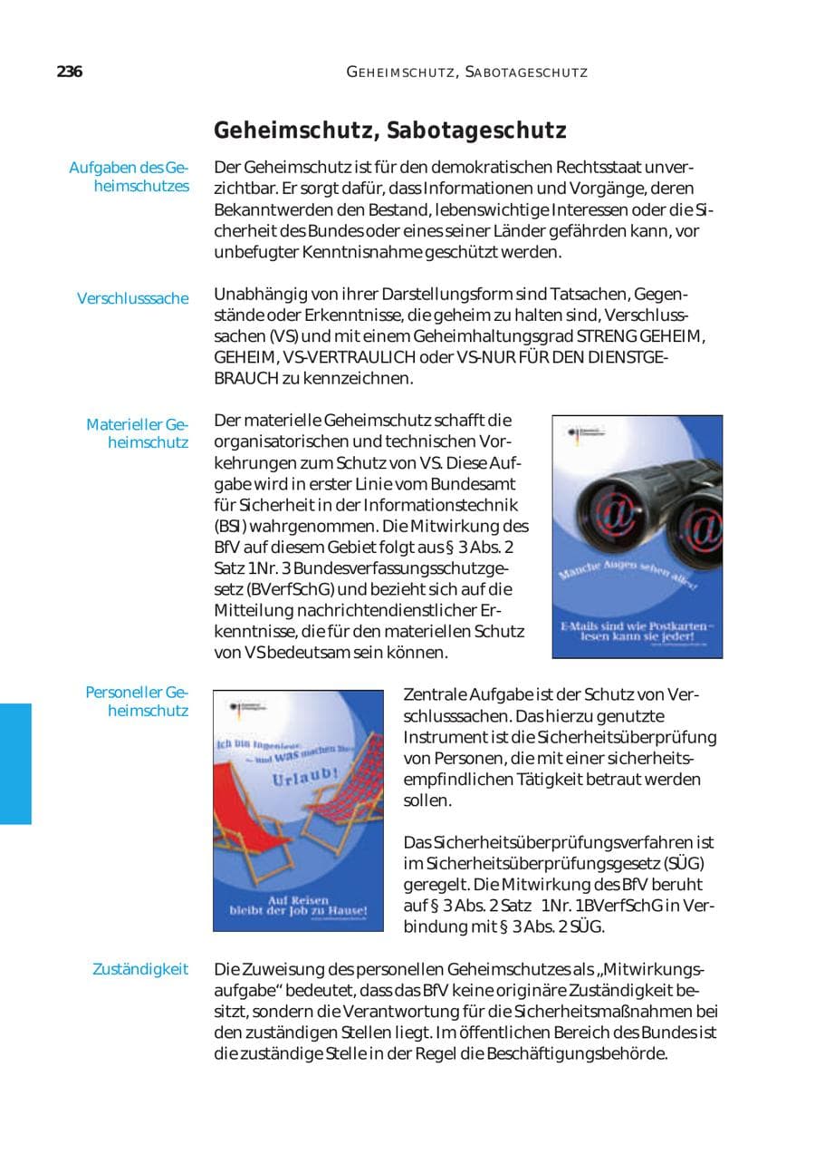 Seite 237 des Verfassungsschutzbericht 2003 Bund