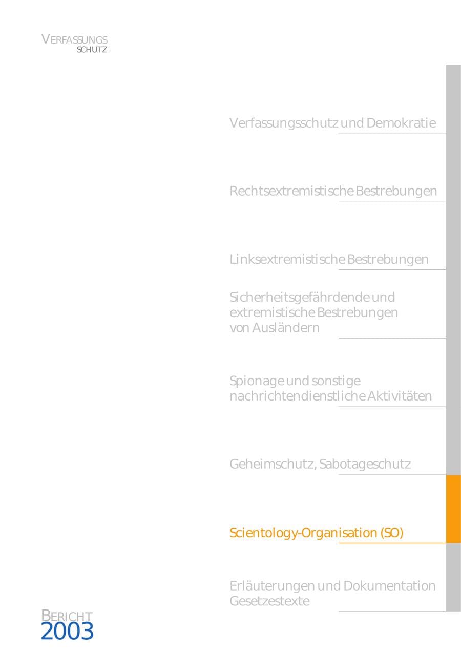 Seite 240 des Verfassungsschutzbericht 2003 Bund