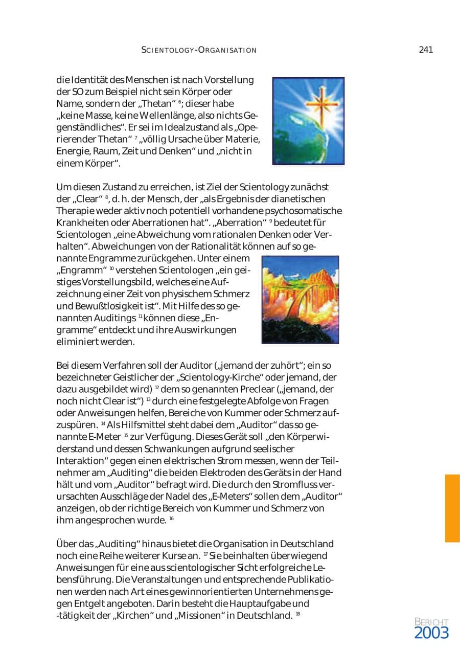 Seite 242 des Verfassungsschutzbericht 2003 Bund
