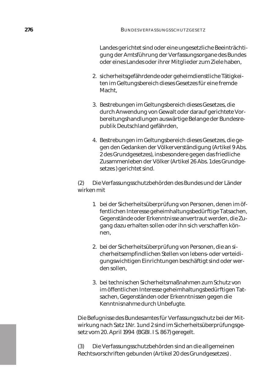 Seite 277 des Verfassungsschutzbericht 2003 Bund