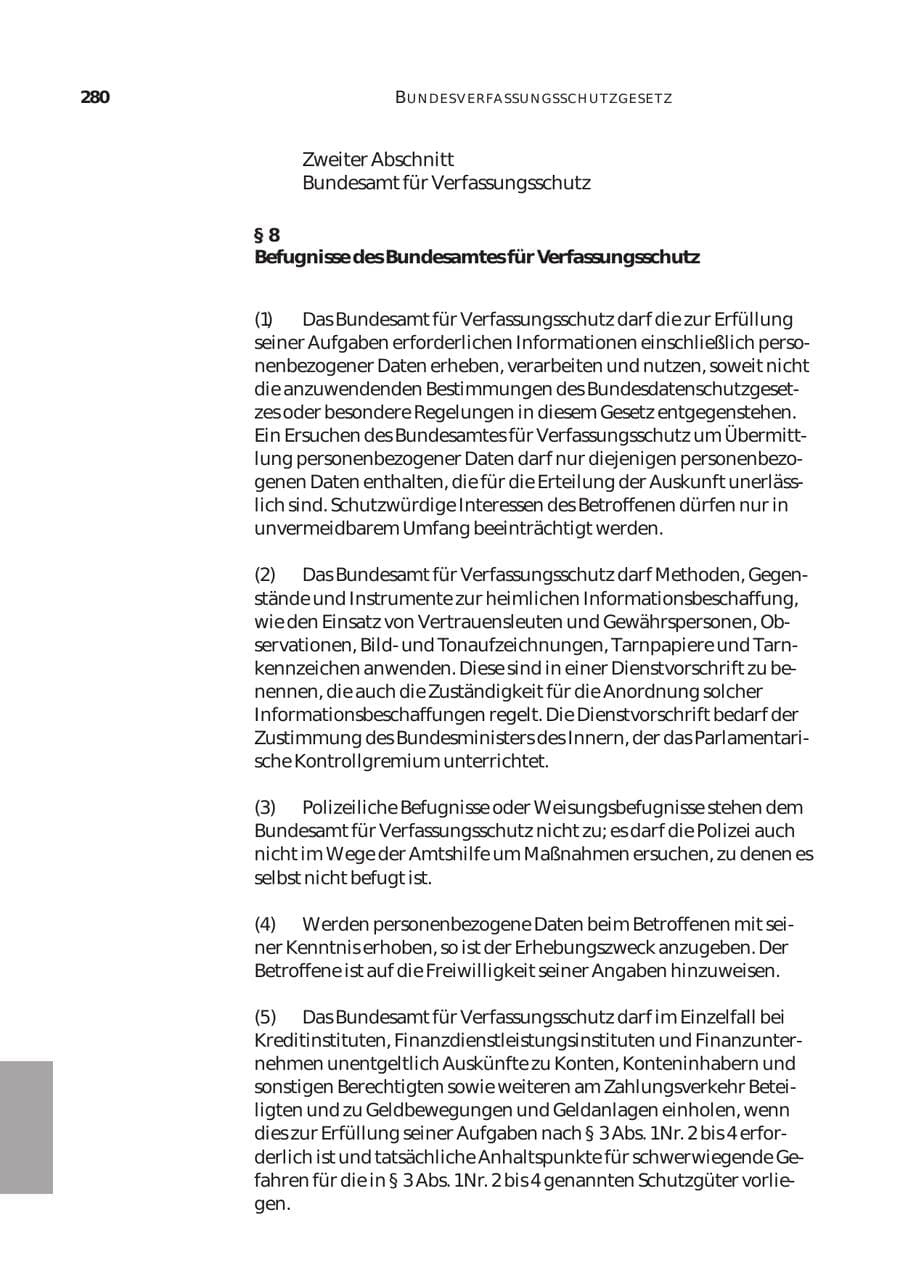 Seite 281 des Verfassungsschutzbericht 2003 Bund