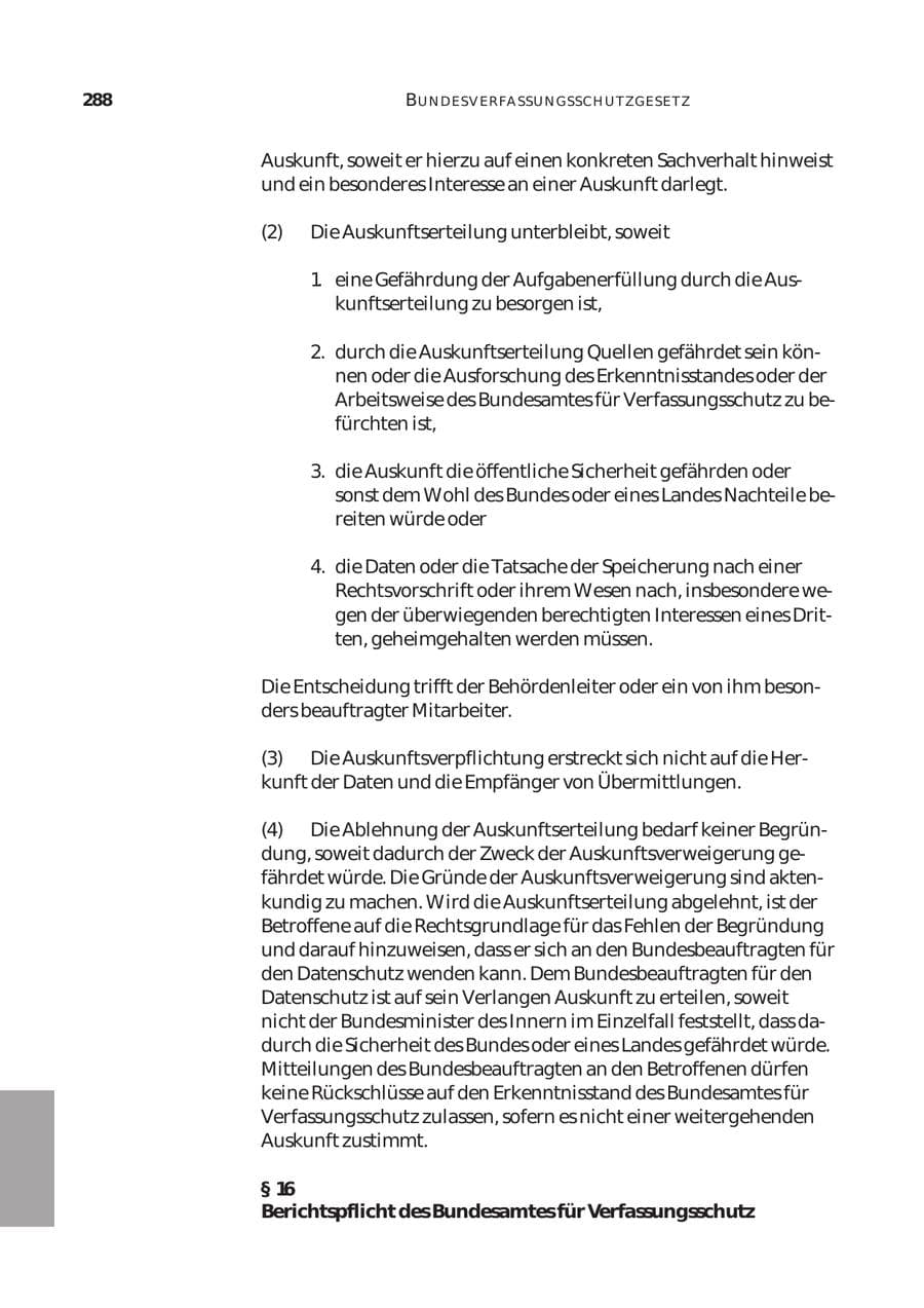 Seite 289 des Verfassungsschutzbericht 2003 Bund