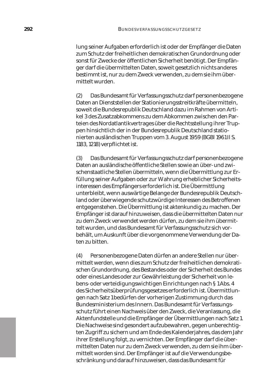 Seite 293 des Verfassungsschutzbericht 2003 Bund
