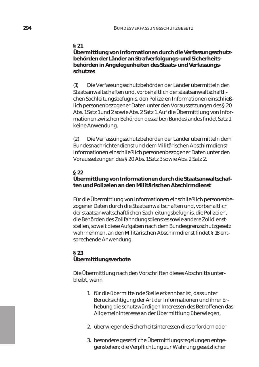 Seite 295 des Verfassungsschutzbericht 2003 Bund