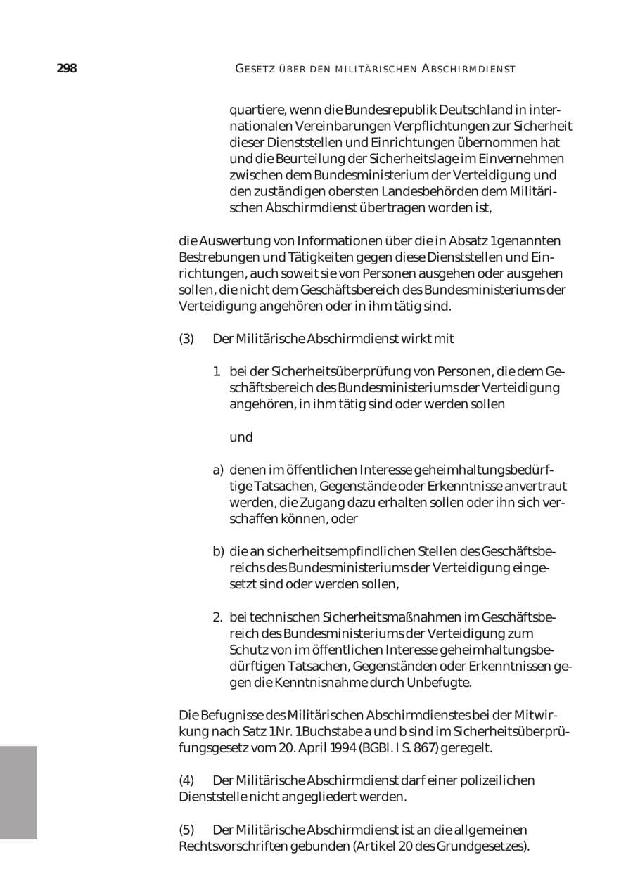 Seite 299 des Verfassungsschutzbericht 2003 Bund
