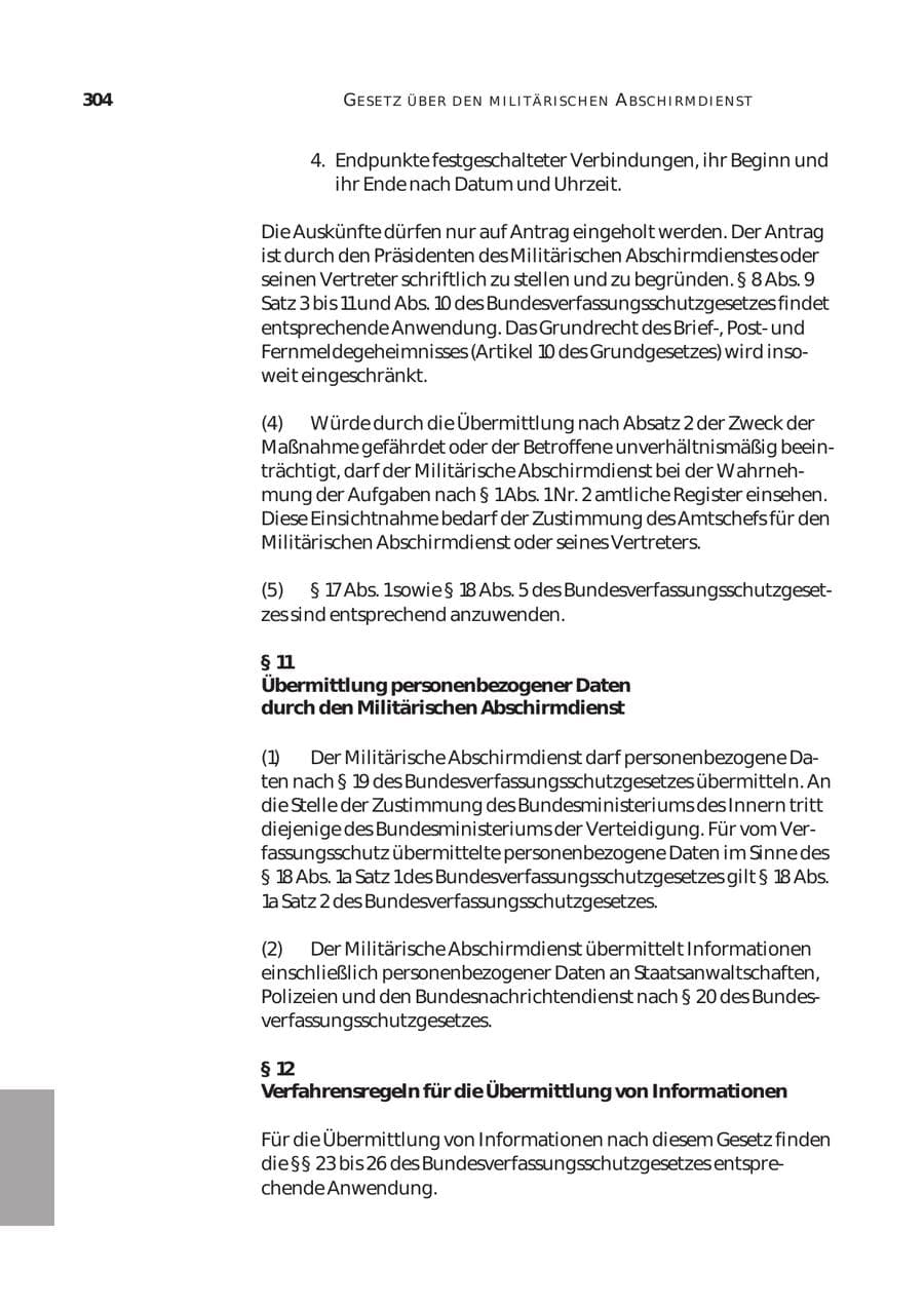 Seite 305 des Verfassungsschutzbericht 2003 Bund