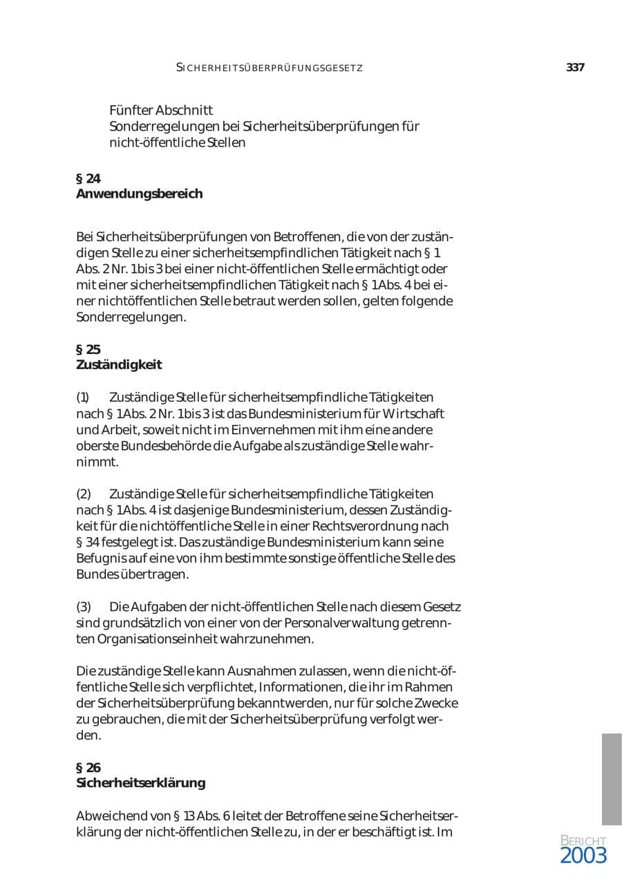 Seite 338 des Verfassungsschutzbericht 2003 Bund